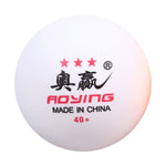 ROYING 10 PCS Bola de Treino Profissional de Ténis de Mesa ABS, Diâmetro: 40mm, Branco 3 Estrelas, Laranja 3 Estrelas