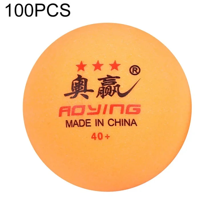 ROYING 10 PCS Bola de Treino Profissional de Ténis de Mesa ABS, Diâmetro: 40mm, Branco 3 Estrelas, Laranja 3 Estrelas