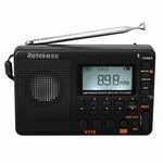 Retekess V-115 Rádio de banda completa FM AM portátil com leitor MP3, V-115