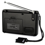 Retekess V-115 Rádio de banda completa FM AM portátil com leitor MP3, V-115