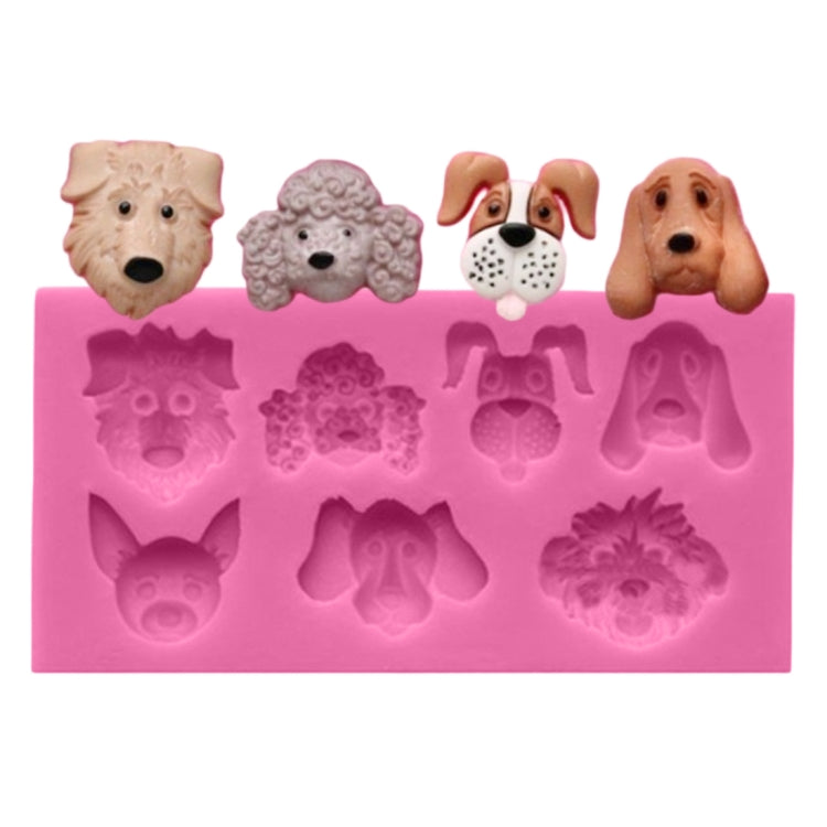 Molde de Silicone para Fondant em Forma de Cães para Decoração de Bolos, Forma de Cães