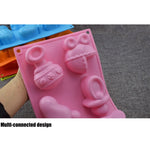 Molde de Silicone para Brinquedos de Bebé, Forma para Cozinhar Gelatina, Pudim, Chocolate e Decoração de Bolos, Entrega de Cor Aleatória, Forma de Brinquedos de Bebé