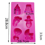 Molde de Silicone para Brinquedos de Bebé, Forma para Cozinhar Gelatina, Pudim, Chocolate e Decoração de Bolos, Entrega de Cor Aleatória, Forma de Brinquedos de Bebé