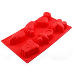 Molde de Silicone para Brinquedos de Bebé, Forma para Cozinhar Gelatina, Pudim, Chocolate e Decoração de Bolos, Entrega de Cor Aleatória, Forma de Brinquedos de Bebé