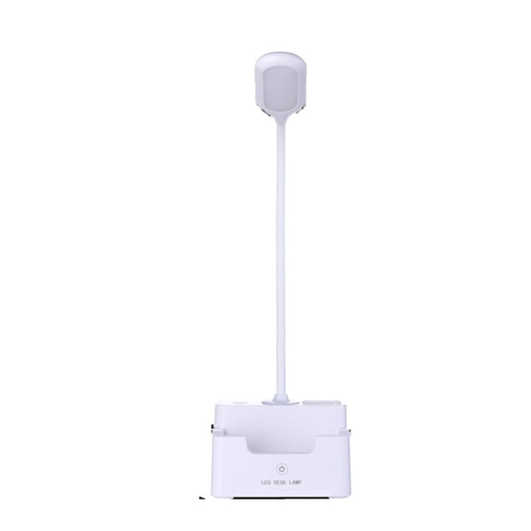 Candeeiro de secretária multifuncional criativo com proteção ocular LED com toque USB para quarto de estudante, com ventoinha, sem ventoinha