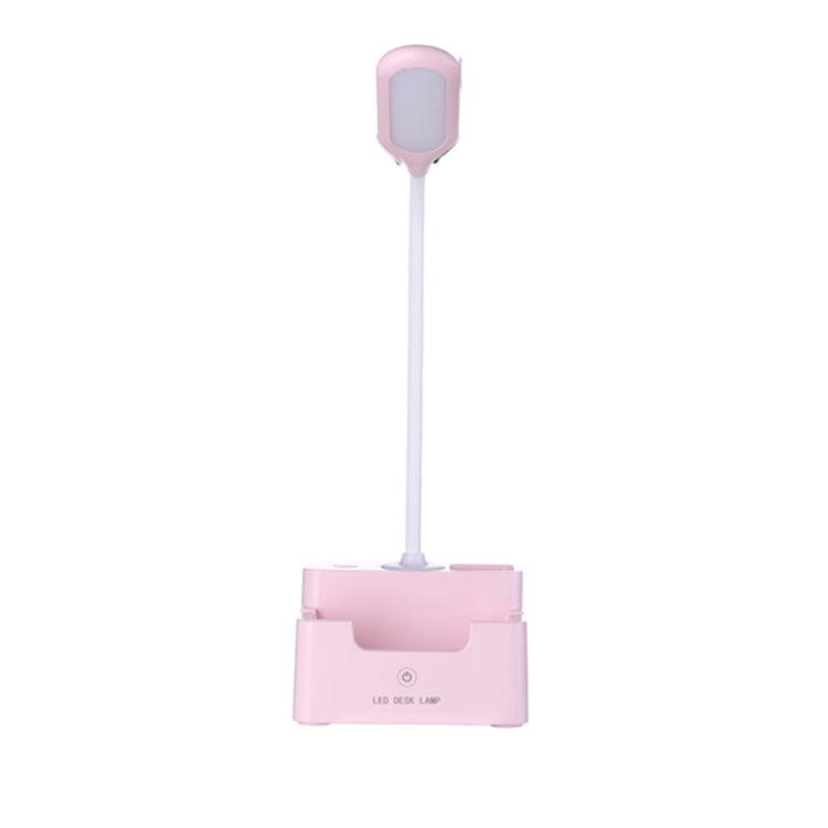 Candeeiro de secretária multifuncional criativo com proteção ocular LED com toque USB para quarto de estudante, com ventoinha, sem ventoinha