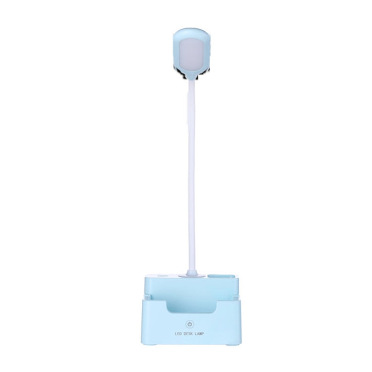 Candeeiro de secretária multifuncional criativo com proteção ocular LED com toque USB para quarto de estudante, com ventoinha, sem ventoinha