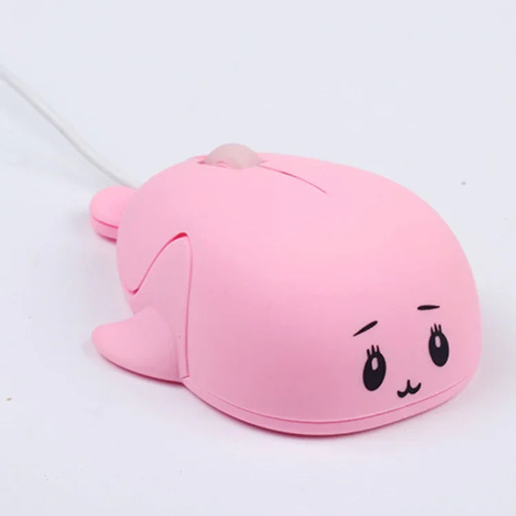 Rato com Fios Bonito de Desenho Animado para Rapariga Escritório Casa Portátil