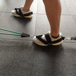1 Par de Capa para Sapatos de Fitness com Corda de Puxar, 1 Par de Corda de Puxar (Preto)