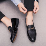 Sapatos Casuais Versáteis Estilo Britânico com Bico Apontado, Sapatos Slip-on para Homem, 38, 39, 40, 41, 42, 43, 44
