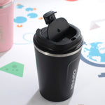 Caneca térmica inteligente dupla em aço inoxidável 304 para café, caneca térmica para carro, copo térmico de viagem, 380ml branco, 380ml preto, 380ml verde, 380ml azul, 380ml rosa, 510ml branco, 510ml preto, 510ml verde, 510ml azul, 510ml rosa