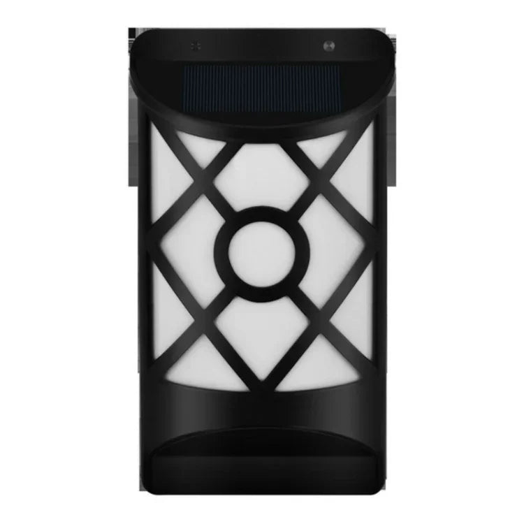 Luz de holofote de chama solar para pátio, lâmpada de parede exterior para relvado, paisagem, luz de rua, lâmpada de indução, 66 LEDs