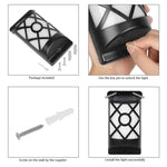 Luz de holofote de chama solar para pátio, lâmpada de parede exterior para relvado, paisagem, luz de rua, lâmpada de indução, 66 LEDs