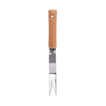 Ferramenta para Remover Ervas Daninhas com Cabo de Madeira e Aço Inoxidável Grosso, Ferramenta para Remover Raízes com Cabo de Madeira