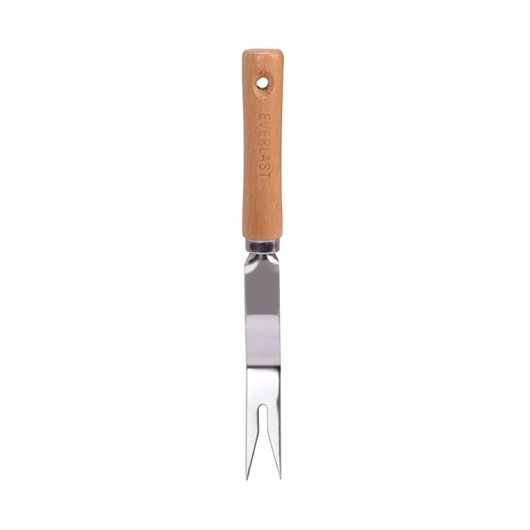 Ferramenta para Remover Ervas Daninhas com Cabo de Madeira e Aço Inoxidável Grosso, Ferramenta para Remover Raízes com Cabo de Madeira