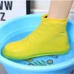 2 Pares de Capa de Sapato Impermeável, Capa de Chuva Antiderrapante Reutilizável com Palmilha de Silicone, Capa para Sapatos Antiderrapante, L