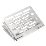 Grelha de Barbecue Dobrável em Aço Inoxidável Acessórios Portáteis para Piquenique BBQ, S 15x10.3CM, M 22.6x15.8CM, L 35.8x20CM