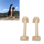 Barras paralelas simples de madeira para exercício invertido, suporte para flexões, tamanho: 50cm, suporte de flexões em madeira