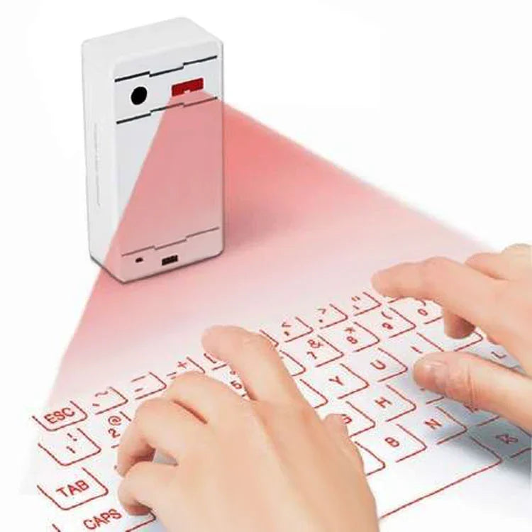JHP-Melhor Teclado Virtual Portátil com Laser Rato Sem Fios Bluetooth Projeção Laser Altifalante