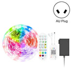 Tira de Luz LED de Ambiente Colorida RGB 5050 com Controlo de Som por Bluetooth para Roupa Inteligente, Não Impermeável, com Comando de 24 Teclas, 5M 150 LEDs, 5M 300 LEDs, 10M 300 LEDs, 10M 600 LEDs, 15M 450 LEDs, 15M 270 LEDs, 20M 360 LEDs, 30M 540 LEDs