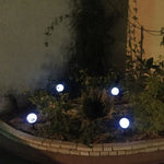 2 unidades de luz solar impermeável para chão exterior, decoração de relvado e paisagem