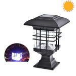 Luz de pilar solar exterior impermeável, lâmpada decorativa para jardim, relvado e parede