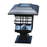 Luz de pilar solar exterior impermeável, lâmpada decorativa para jardim, relvado e parede