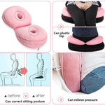 Almofada Multifuncional de Espuma de Memória de Duplo Conforto para Assento Elevação de Ancas Almofada de Látex para Glúteos Bonitos