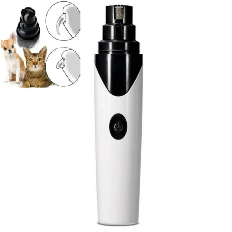 Polidor de Unhas para Animais Gatos e Cães Limpeza de Unhas Manicure Elétrica, PTy068 1 Bloco Versão Silenciosa, PTy078 2 Blocos Edição Profissional