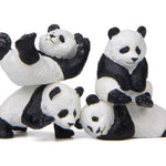 Ornamentos de Bonecos de Micro Paisagem em Forma Múltipla Panda Life, Panda Sentado, Panda a Escalar, Panda deitado de Barriga para Baixo, Panda deitado