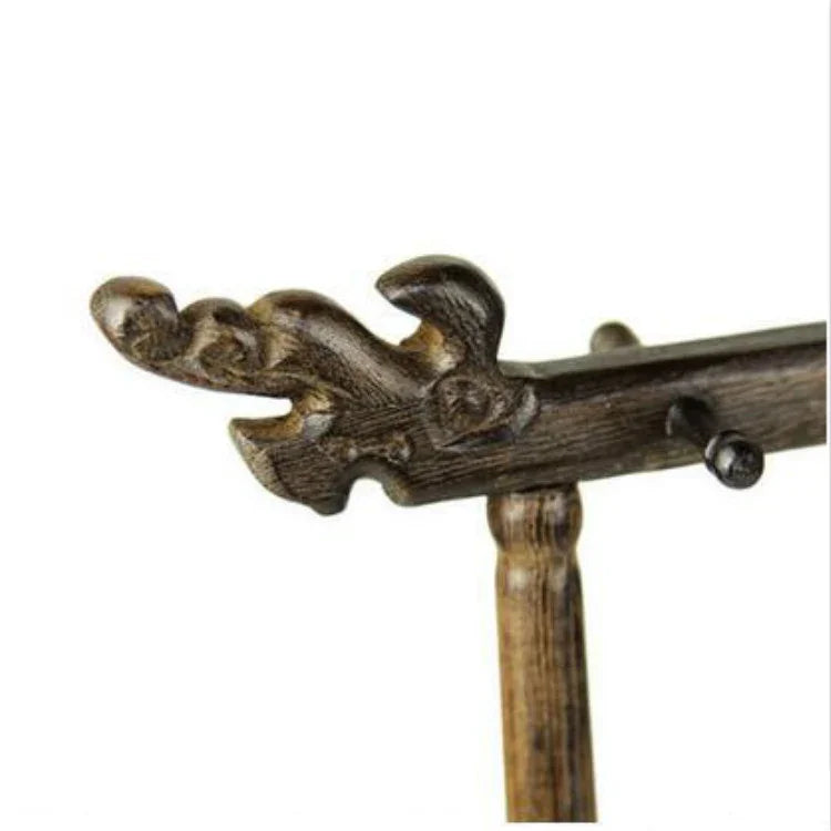 Suporte de Pincel de Pendurador para Pincel Chinês de Madeira, 6 Penduradores, Material de Caligrafia com 12 Pinos, Pendurador