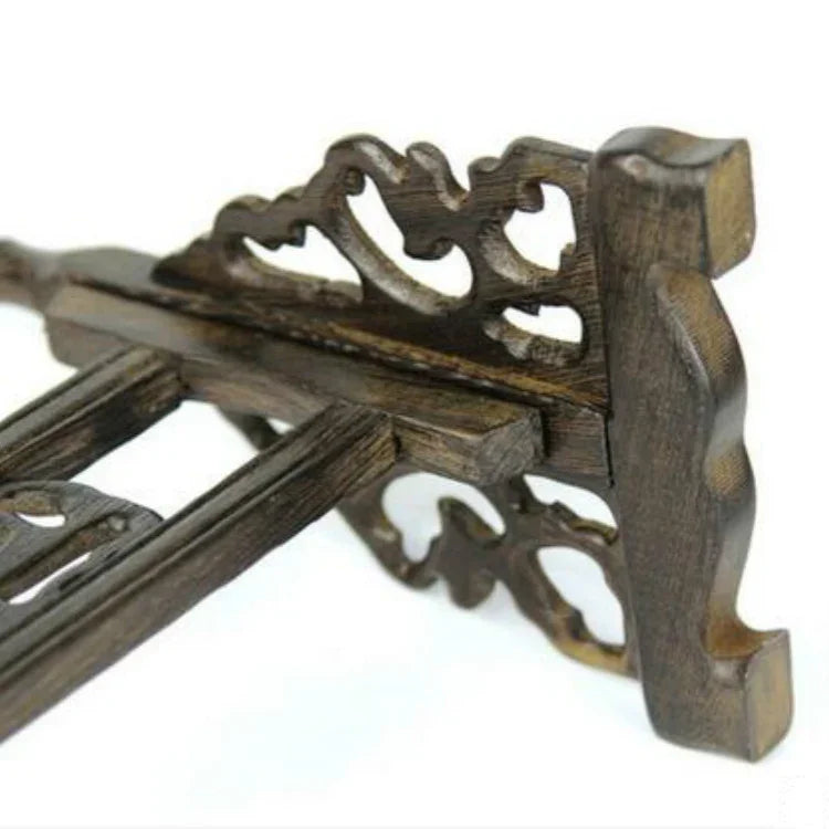 Suporte de Pincel de Pendurador para Pincel Chinês de Madeira, 6 Penduradores, Material de Caligrafia com 12 Pinos, Pendurador