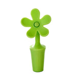 5 peças de rolha de silicone para vinho, rolha para cerveja em forma de flor, 5 peças em forma de flor (verde), 5 peças em forma de flor (roxo), 5 peças em forma de flor (vermelho), 5 peças em forma de flor (azul)