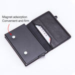Magnetic RFID Bag Multifunctional Aluminum Automatic Pop-up Credit Card Package