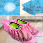 100 Unidades de Cobre-Sapatos Descartáveis para Limpeza Interior, Sobressapatos de Tecido Não Tecido