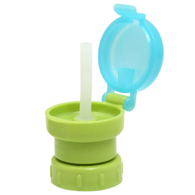 Tampa de Palhinha Substituível Anti-Derrame e Anti-Esmagamento para Bebidas em Garrafa Portátil para Crianças, Verde, Vermelho, Azul
