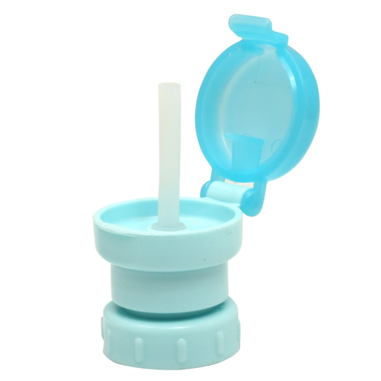 Tampa de Palhinha Substituível Anti-Derrame e Anti-Esmagamento para Bebidas em Garrafa Portátil para Crianças, Verde, Vermelho, Azul