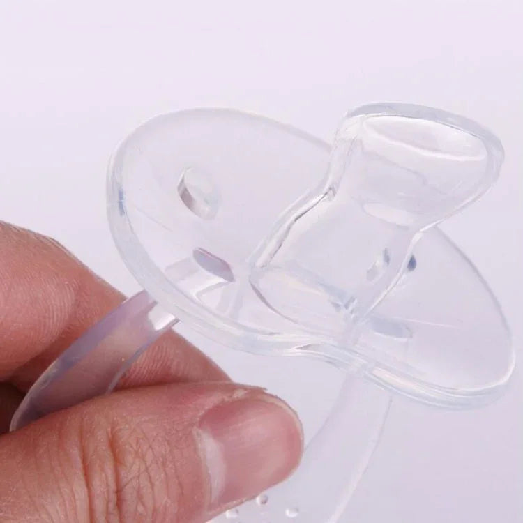 Produtos para Bebé Chupeta Transparente de Silicone Completa com Cabeça Redonda para Polegar, Polegar, Cabeça Redonda