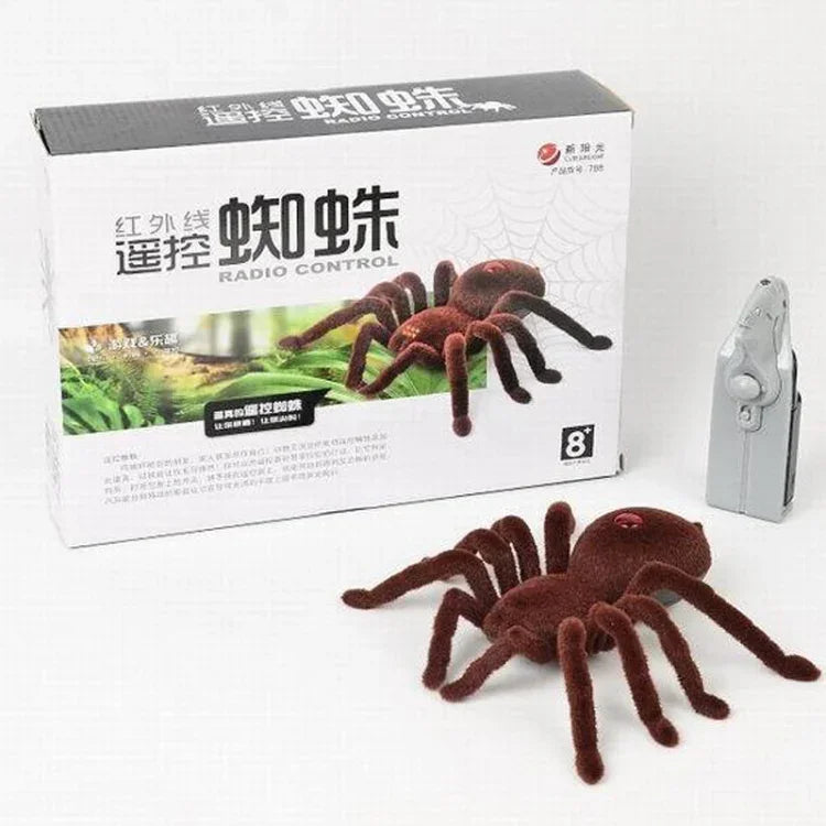 Brinquedo Elétrico de Animal com Controlo Remoto Infravermelho Modelo de Aranha Simulada, Modelo de Aranha Simulada