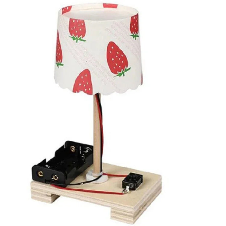 Lâmpada de Mesa Pequena DIY Criativa, Tecnologia, Produção Pequena, Materiais Manuais para Estudantes do Ensino Básico, Experiência Científica, Lâmpada de Mesa Pequena DIY