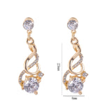 Conjuntos de Joalharia de Cristal de Zircónio para Casamento, Moda Feminina