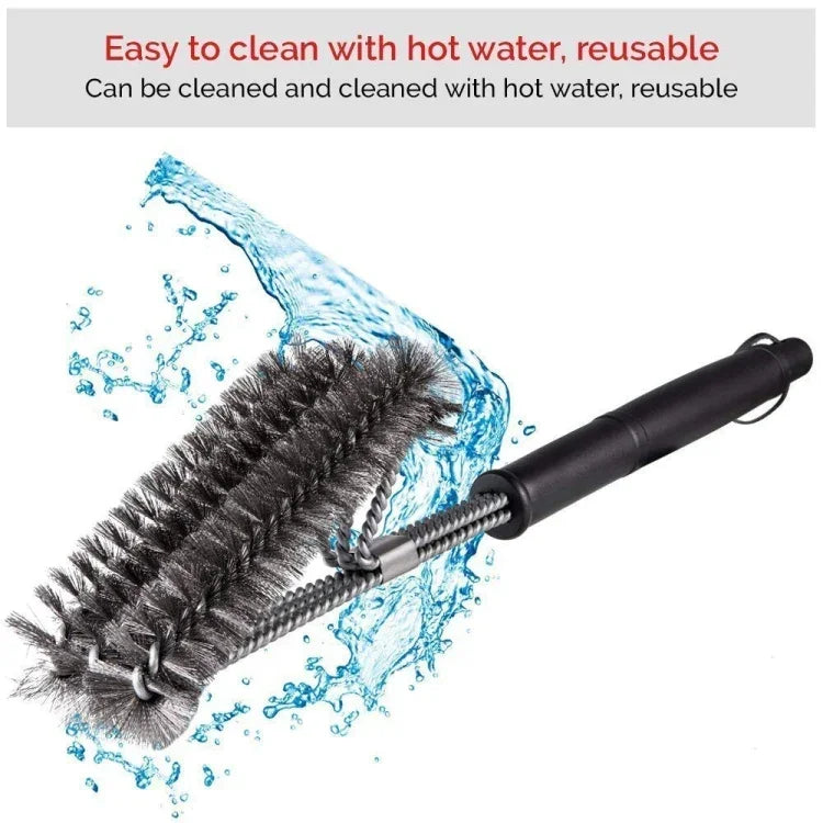 Escova de Fio para Limpeza de Grelhador Grande para Churrasco, Comprimento: 44cm