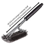 Escova de Fio para Limpeza de Grelhador Grande para Churrasco, Comprimento: 44cm