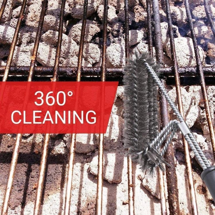 Escova de Fio para Limpeza de Grelhador Grande para Churrasco, Comprimento: 44cm