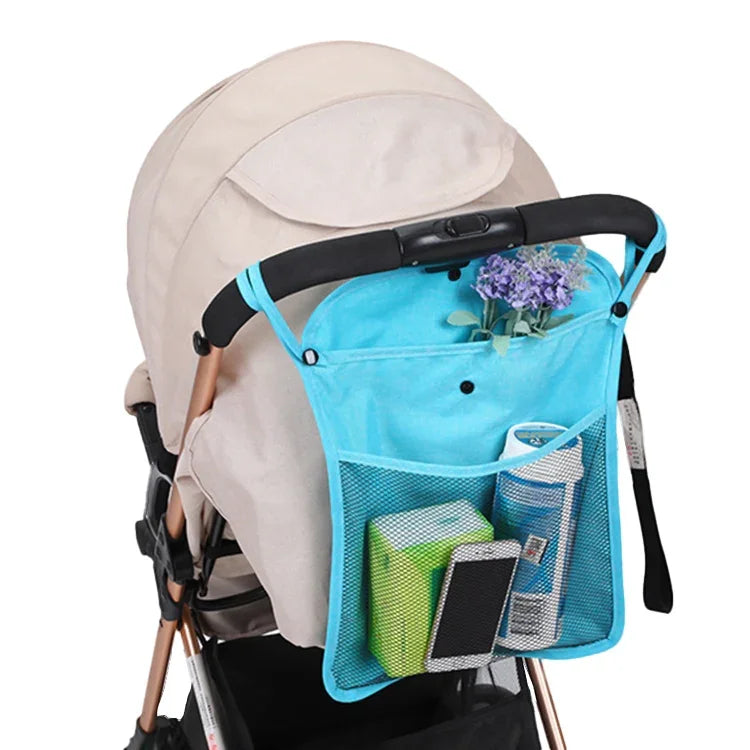 Saco de Rede para Carrinho de Bebé Saco de Armazenamento Universal para Cuidados de Bebé