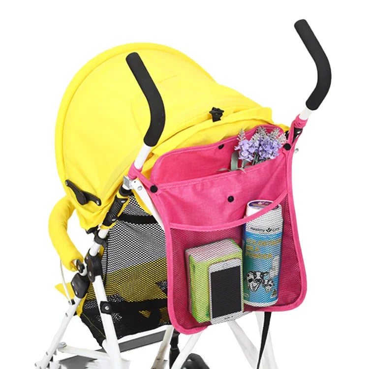 Saco de Rede para Carrinho de Bebé Saco de Armazenamento Universal para Cuidados de Bebé