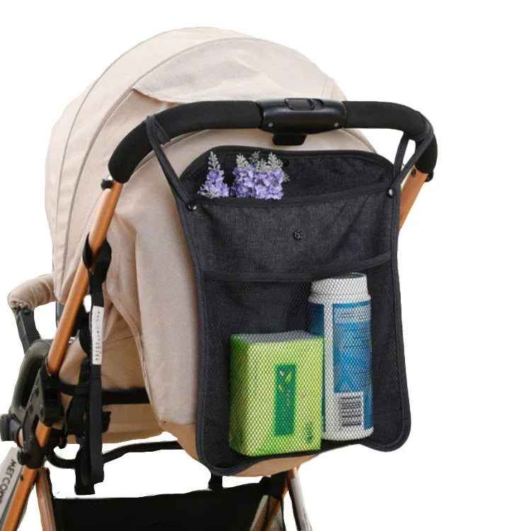 Saco de Rede para Carrinho de Bebé Saco de Armazenamento Universal para Cuidados de Bebé