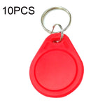 10 unidades Cartão de controlo de acesso IC compatível M1 Fudan Rfid 13,56Mhz Porta-chaves Tag, Cinzento, Roxo, Vermelho, Amarelo, Azul, Verde, Preto, Laranja