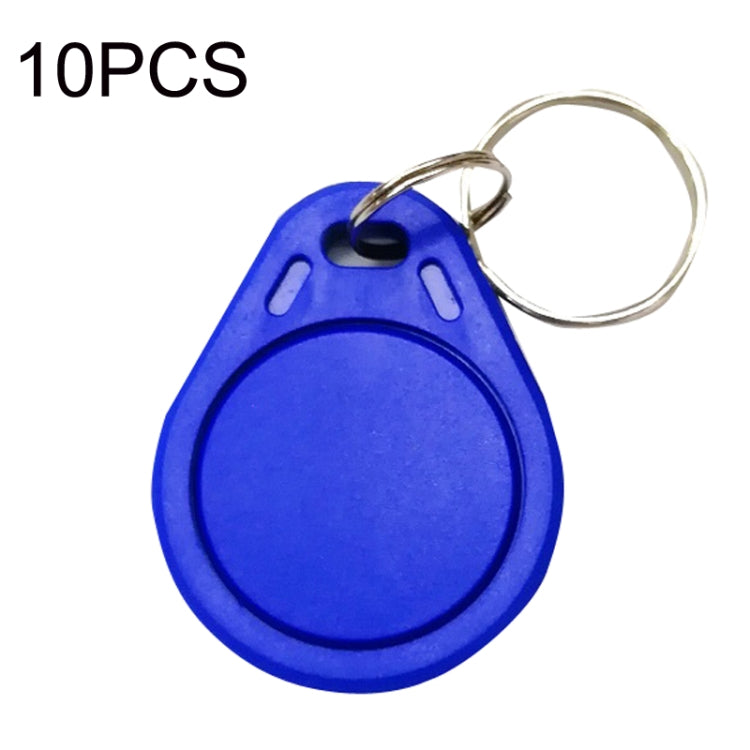 10 unidades Cartão de controlo de acesso IC compatível M1 Fudan Rfid 13,56Mhz Porta-chaves Tag, Cinzento, Roxo, Vermelho, Amarelo, Azul, Verde, Preto, Laranja