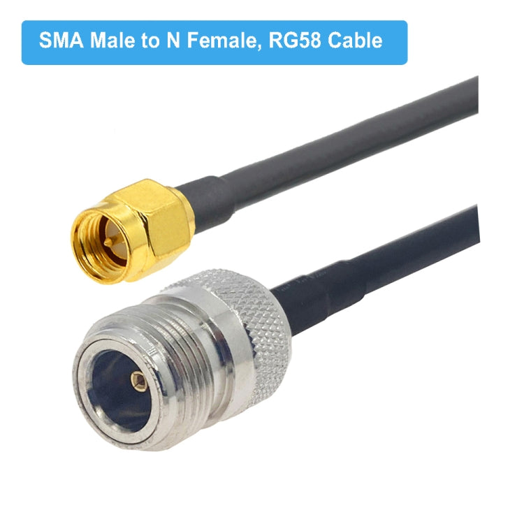 Cabo Adaptador Coaxial SMA Macho para N Fêmea RG58, SMA Macho para N Fêmea 0,5m, SMA Macho para N Fêmea 1m, SMA Macho para N Fêmea 1,5m, SMA Macho para N Fêmea 3m, SMA Macho para N Fêmea 5m, SMA Macho para N Fêmea 10m